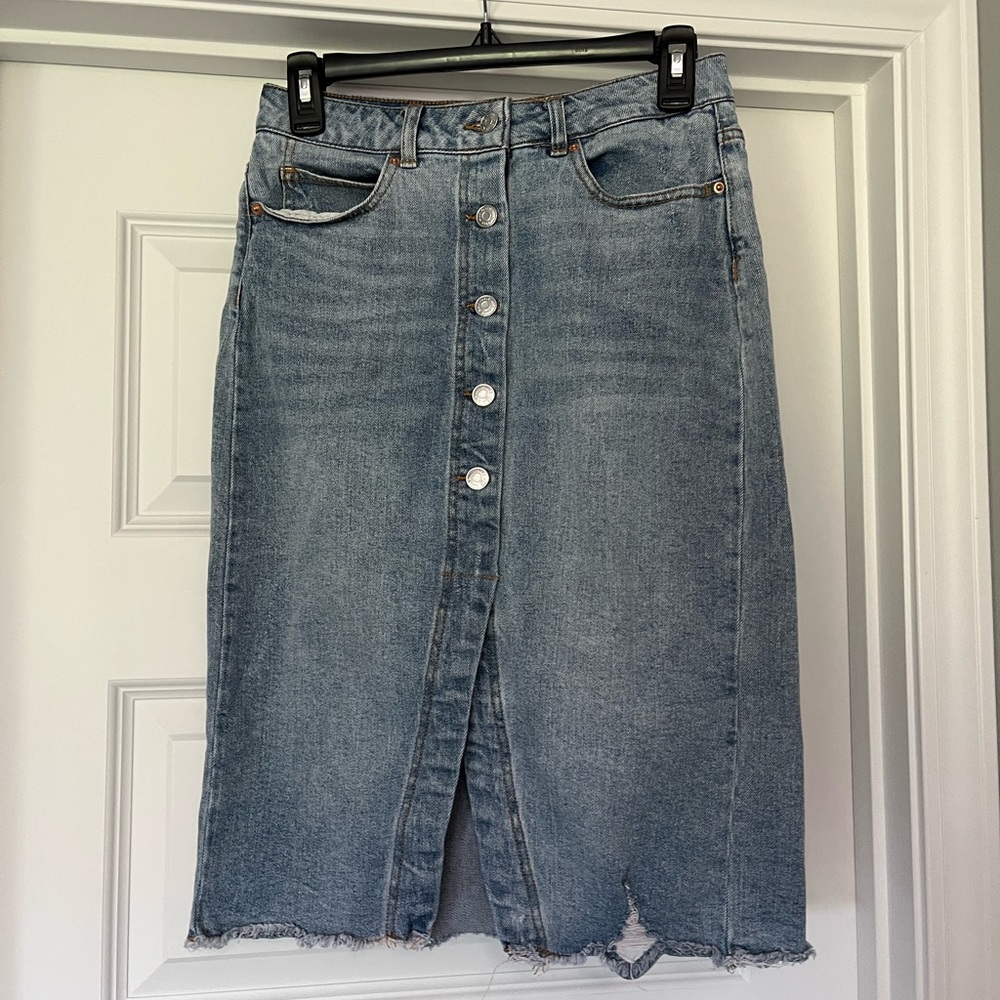 Wild Fable Denim Midi Skirt